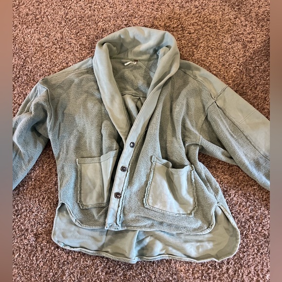 Free People Jackets & Blazers - Blue/Green Free People Jacket